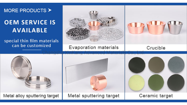 Admixture Metal Nicr20 Sputtering Target