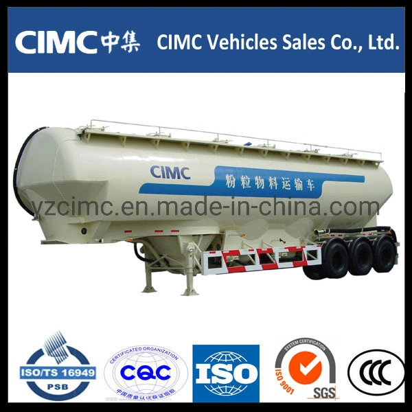 Cimc Tri-Axle Bulk Cement Carrier Powder Bulk Cement Trailer Cement Tanker