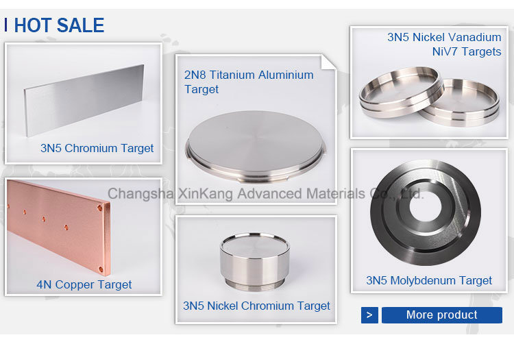 Admixture Metal Nicr20 Sputtering Target