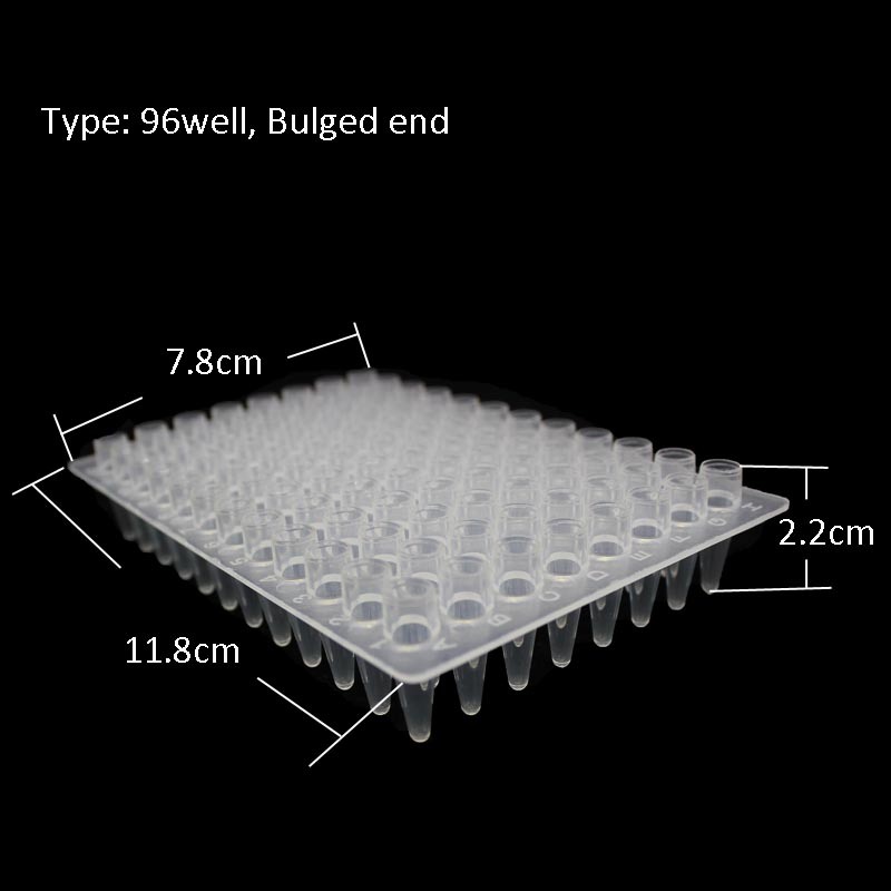 0.1-0.2ml High Quality 96 Well Half Skirt PCR Plate Culture Plate
