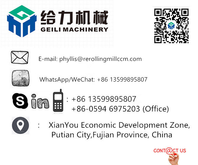 Hot Rolling Mill for Tmt Bar/Rod, Rebar, Steel Bar / Rod with High Efficiency, Low Power Consumption