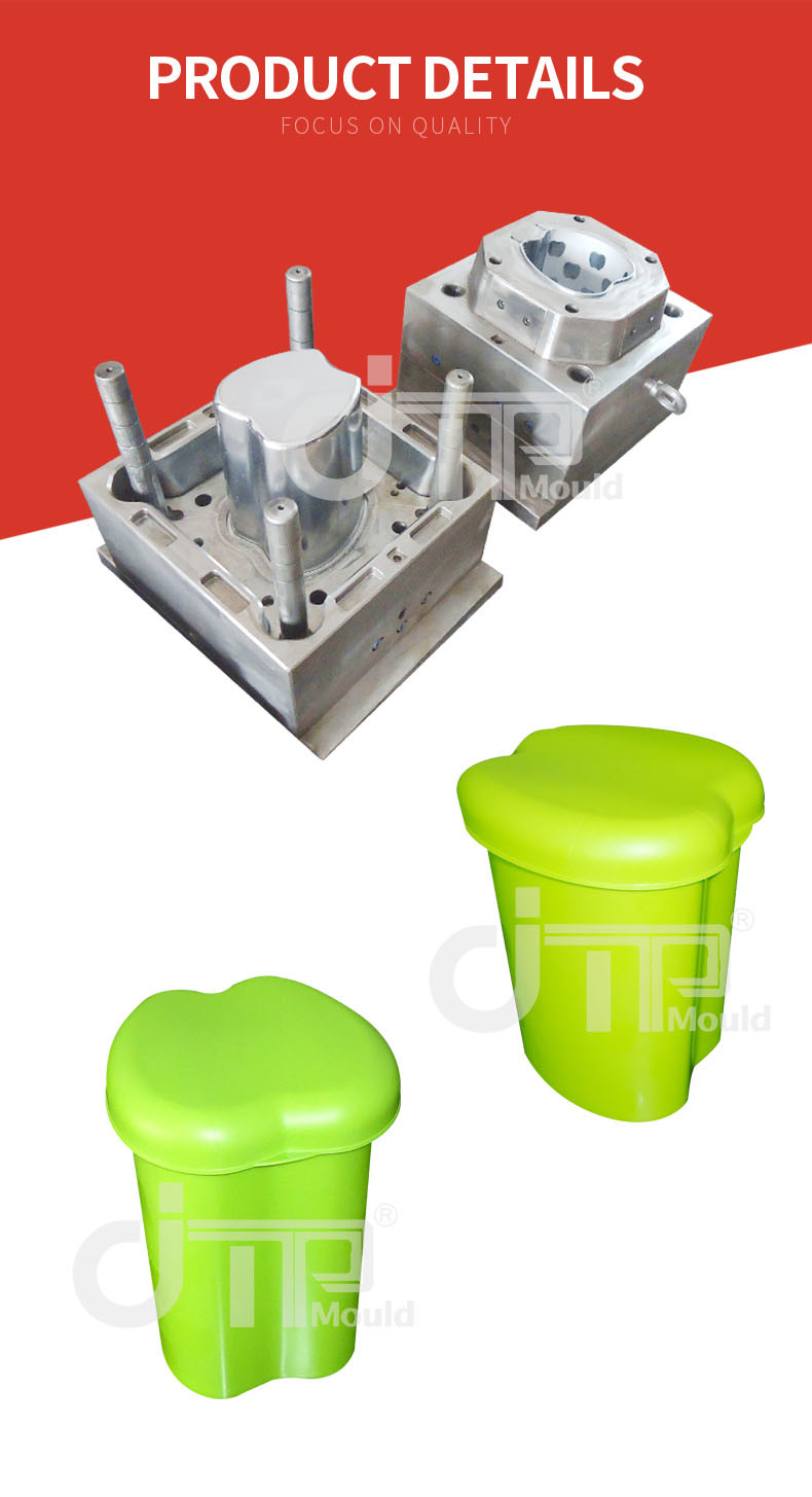 Apple Shape High Quality Injection Mould Bins Dustbin Mould