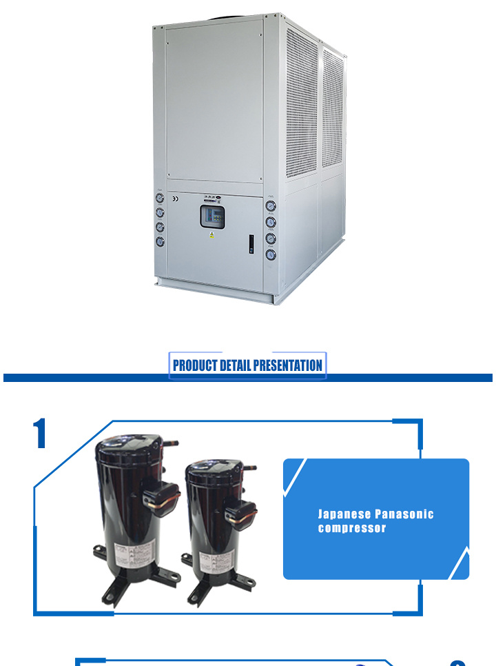 Industrial Fan HVAC Duct Fan Air Conditioning Refrigeration Equipment Air Conditioner Air Cooled Modular Water Chiller