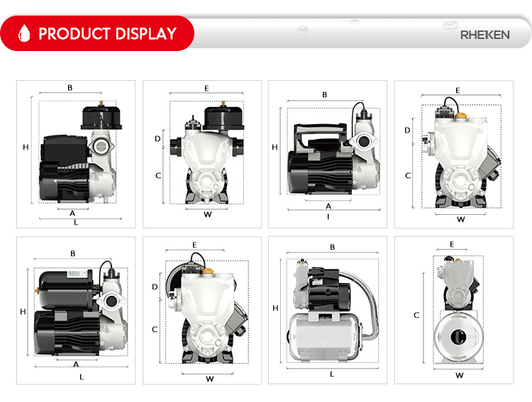 Automatic Electric Taizhou Pump Hot Sale Pump in Malaysia Domestic Pump