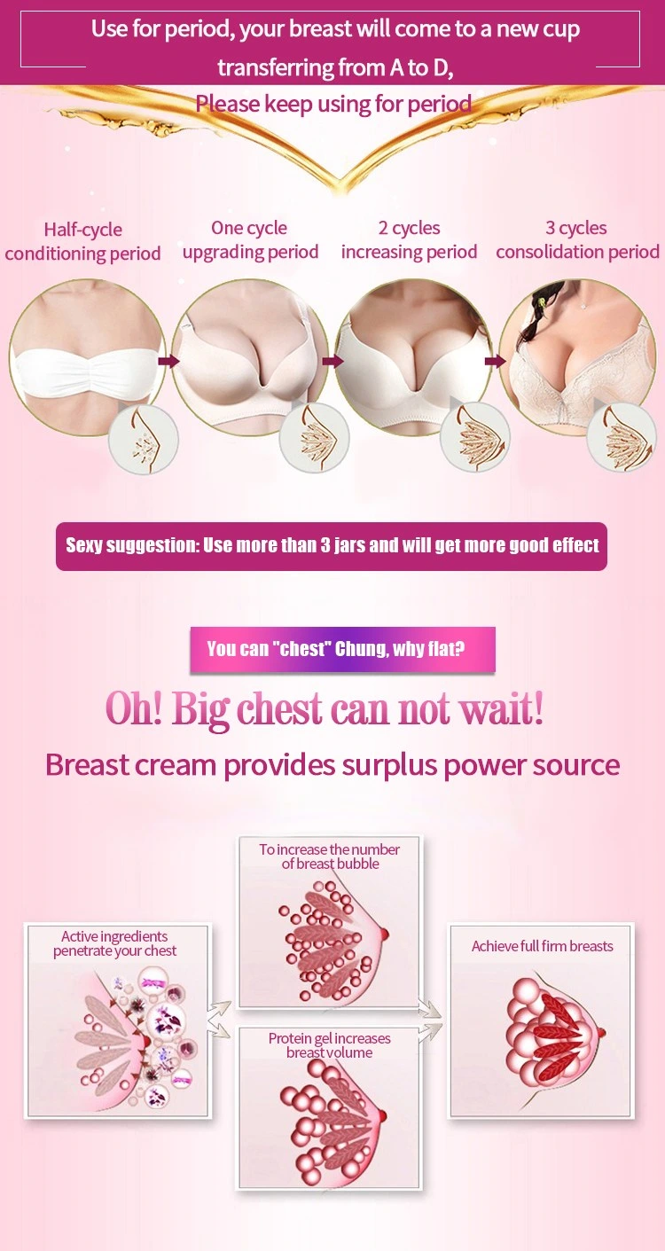 OEM Best Natural Firming Ladies Breast Care Enhancement Perfect Women Larger Breast Cream