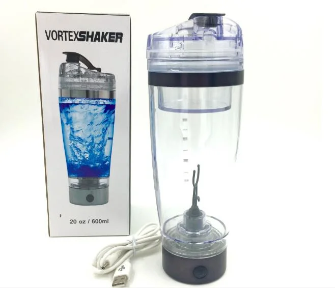 Wholesale Custom Printing Plastic BPA Free Electric Powder Blending Bottle Mixer Battery Operated Automatic Protein Shaker