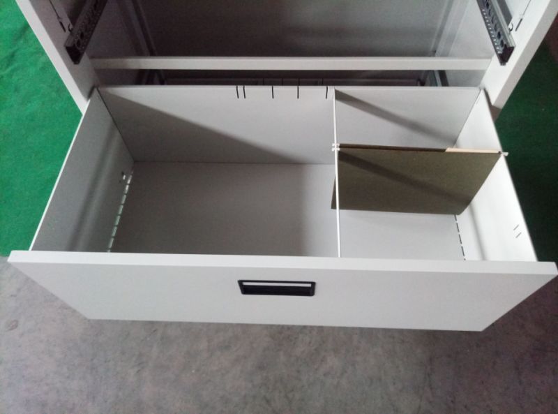 International Office Metal Furniture 3 Drawers Lateral Filing Cabinet with Lock