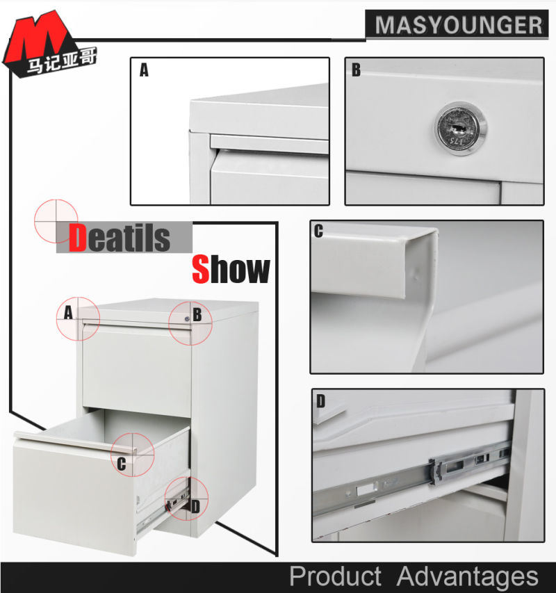 2018 Hot Sale File Cabinet Under Desk, Anti-Theft Filing Cabinet