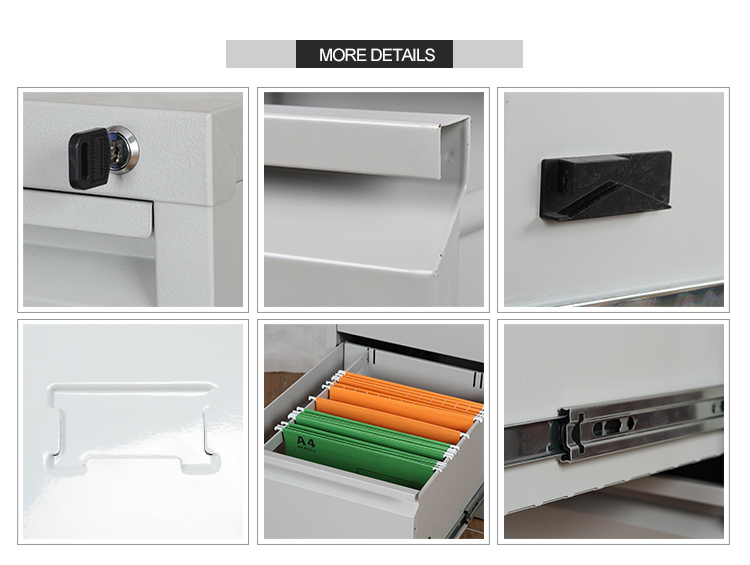 Factory Manufacturer Anti-Tilt Construction Vertical 2 Drawer Metal File Cabinet