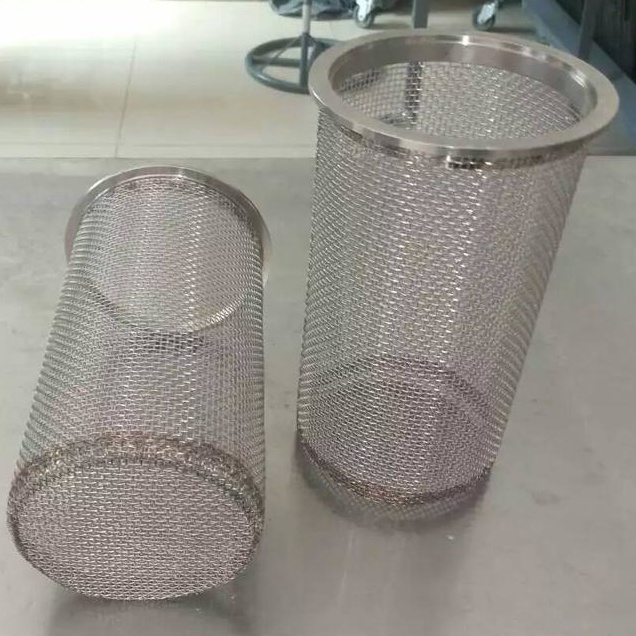 Round Expanded Mesh Stainless Steel Filter Drainer