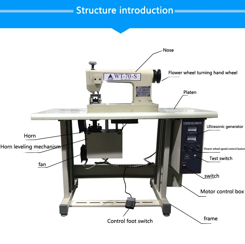 Ultrasonic Lace Machine High-Power Embossing Seaming Machine Ultrasonic Non-Woven Fabric Edge Sealing Machine Equipment Factory