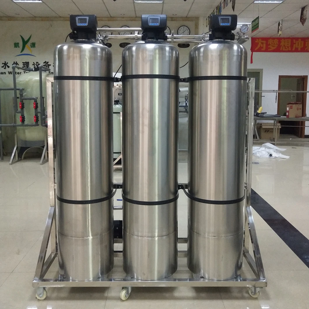 Double Stage RO System 1000lph Softener for Cosmetic/Semiconductor/Dialysis