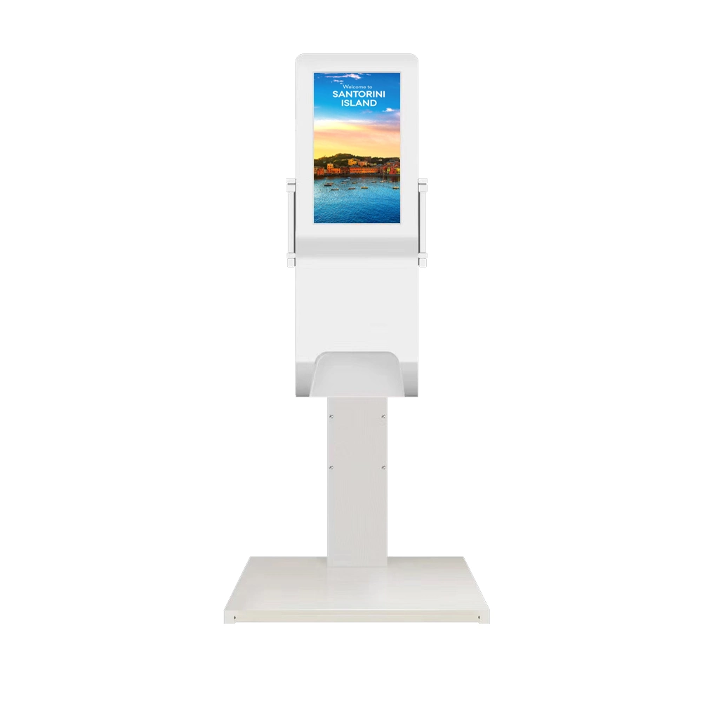 21.5 Inch Wall Mounted/Floor Stand Digital Signage Monitor Auto Hand Sanitizers Dispenser Advertising LCD Display