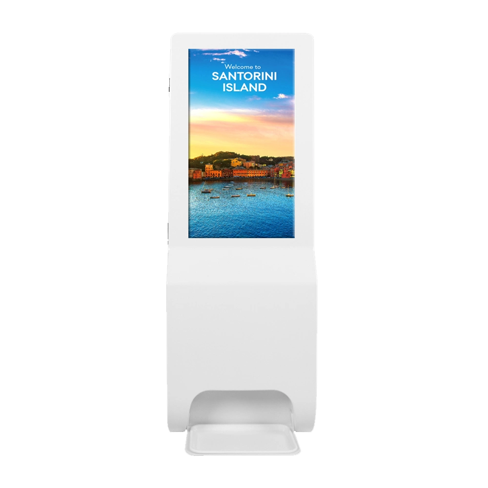 21.5 Inch Wall Mounted/Floor Stand Digital Signage Monitor Auto Hand Sanitizers Dispenser Advertising LCD Display