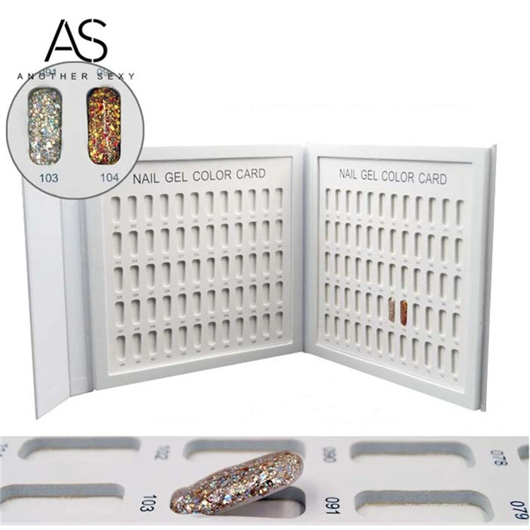 Professional Nail Art Gel Polish Color Display Card Board/ Nail Salon Color Display Chart Frame