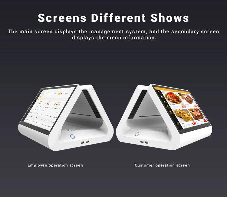 11.6 Inch Dual Display Android Tablet Point of Sale Touch Screen All in One POS Machine