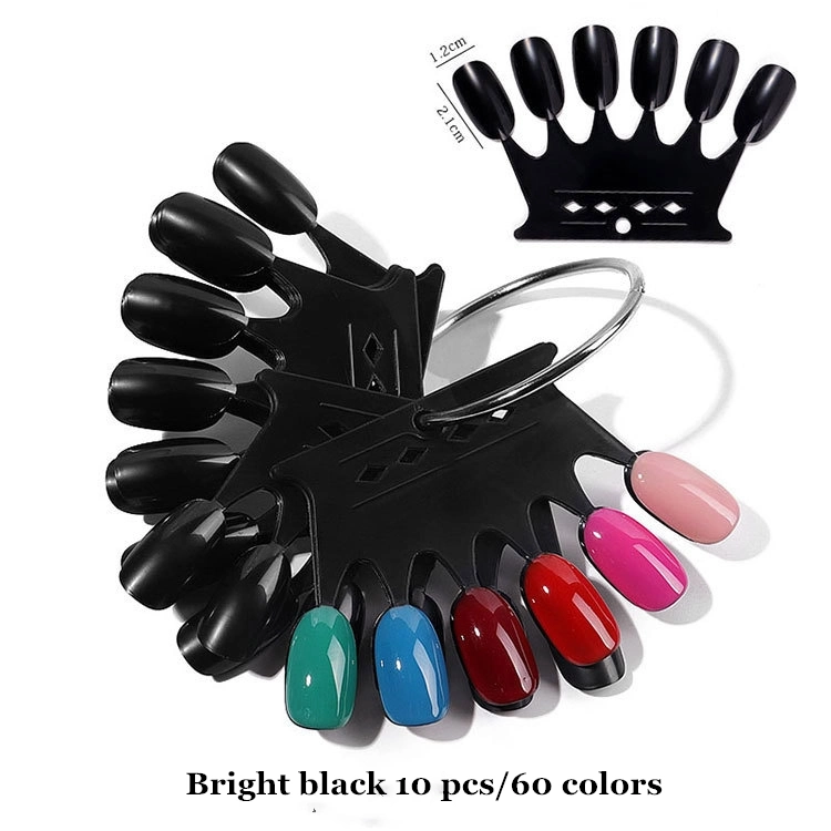 New Arrival 60 Tips Fake Acrylic Display Nail Tip Polish Tool for Nail Salon