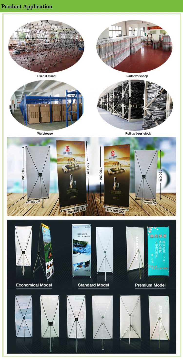 Triangular X Display Stand 80*180cm Adjustable Display X Banner Stand