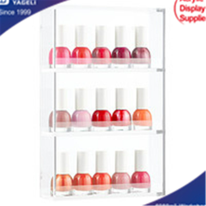 Hot Sale Acrylic Clear 3 Layer Nail Organizer, Cosmetic Organizer