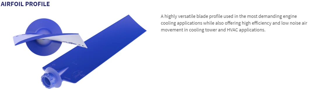 Glass Fiber Reinforced Nylon Cooling Axial Fan for Engine
