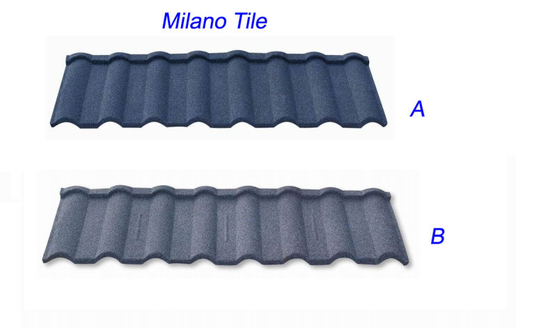 Al-Zinc Electroplating Steel Roofing 0.32*1350*420mm Milano Tail