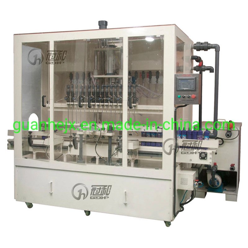 New Design 10 Nozzles Filling Machine and Capping Labeling Date Printer Machine Line