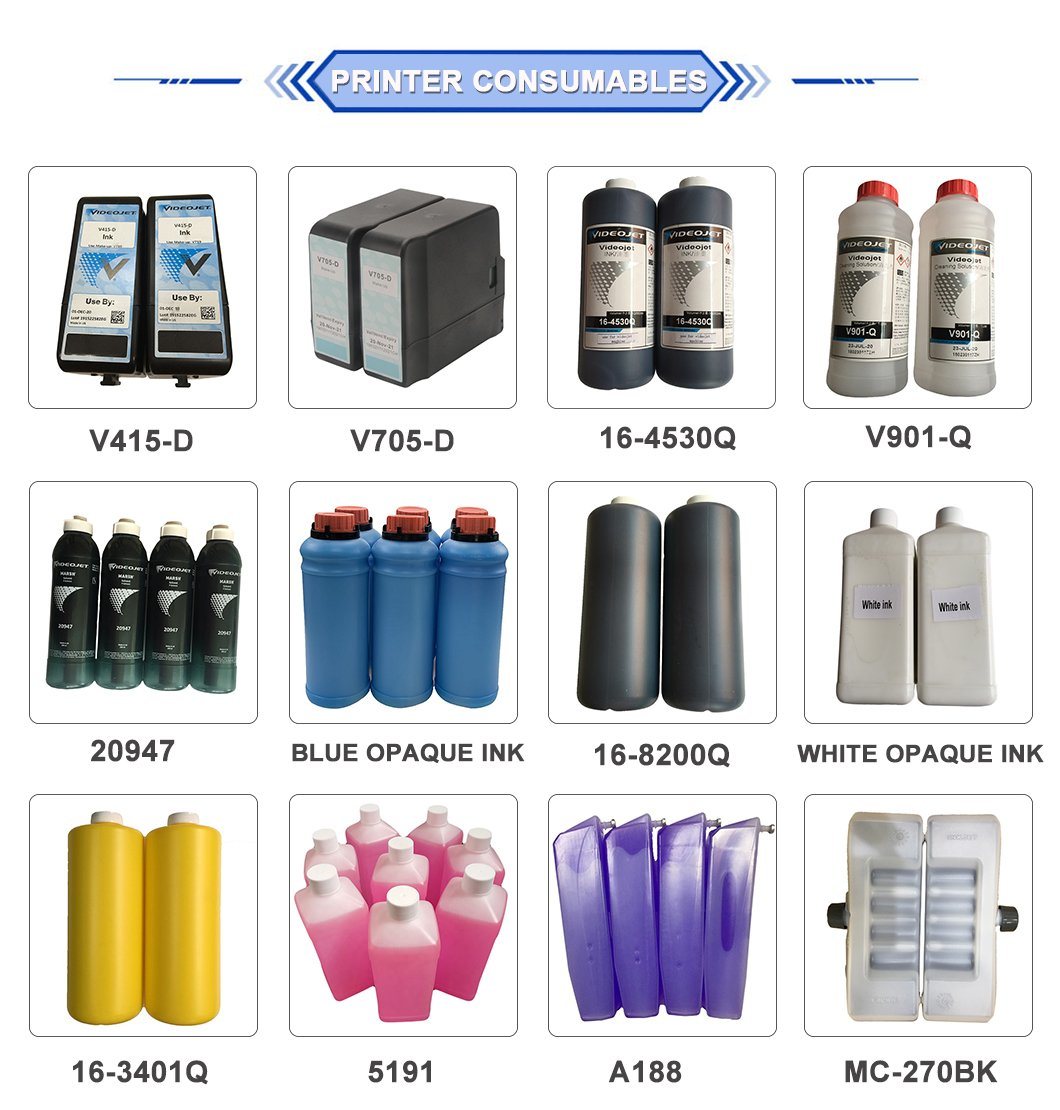 Videojet Solvent V705 Makeup Cartridge for Videojet 1000 Series Original Compatible Ink Cartridge with SGS RoHS