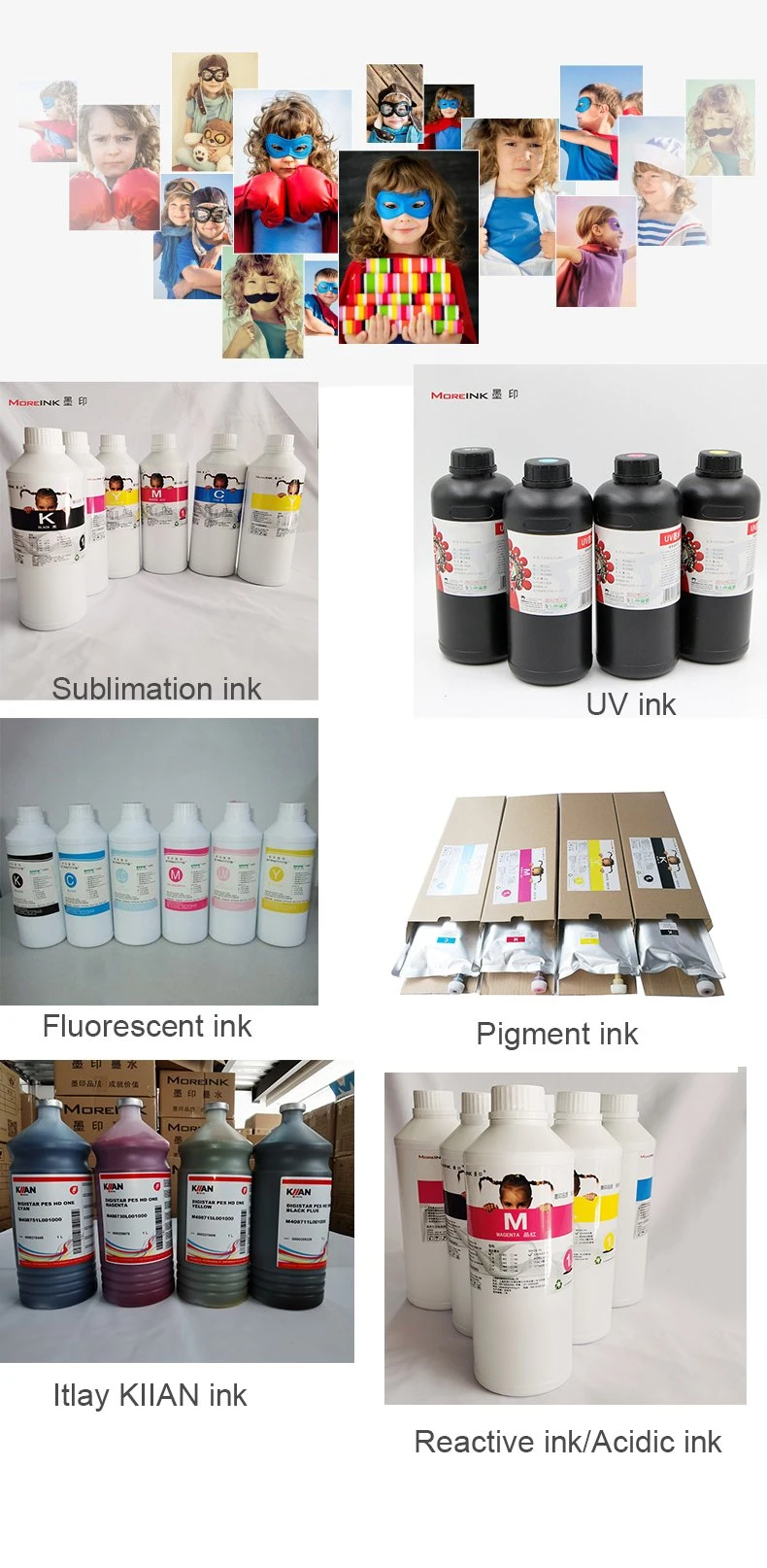 1L China Supply Heat Transfer Sublimation Dye Ink for Dx5/Dx7/5113/4720 Sublimation Printer