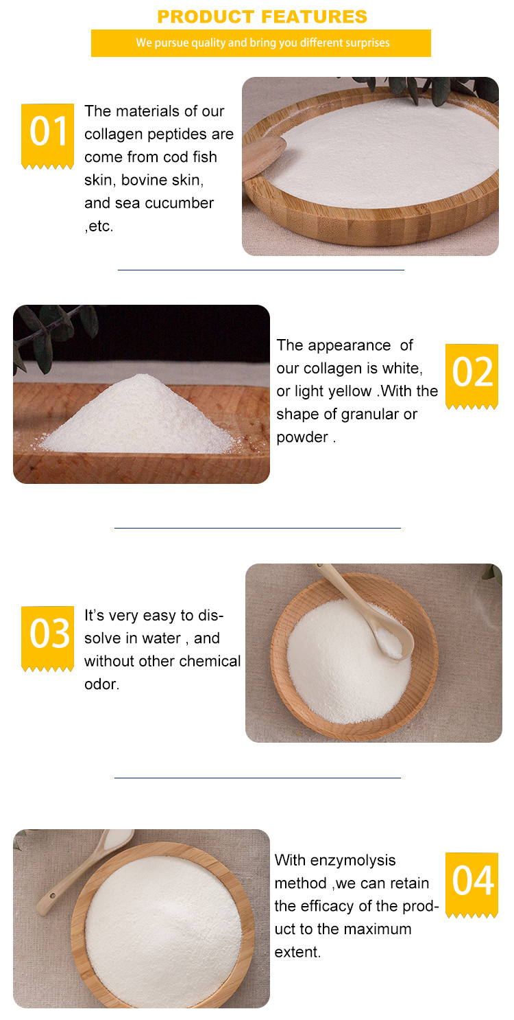 Raw Material Fish Collagen Peptide/Hydrolyzed Fish Collagen Peptides/Hydrolyzed Fish Collagen Powder