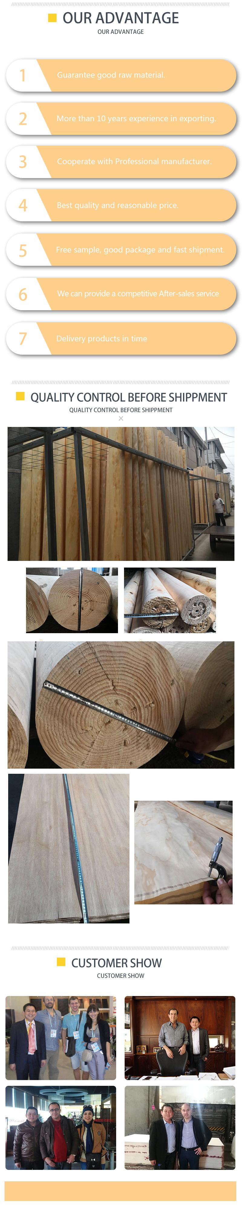 Factory Price Thin Veneer in Plywood with Pine Birch