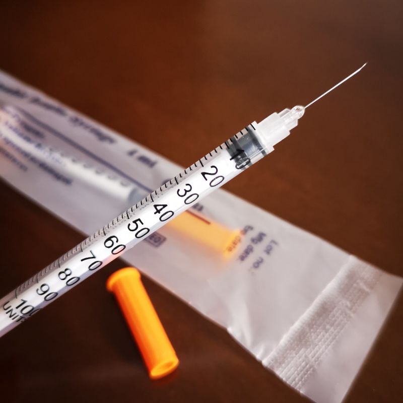for Diabetics Used Insulin Syringe (U-100, U-40) with Ce ISO
