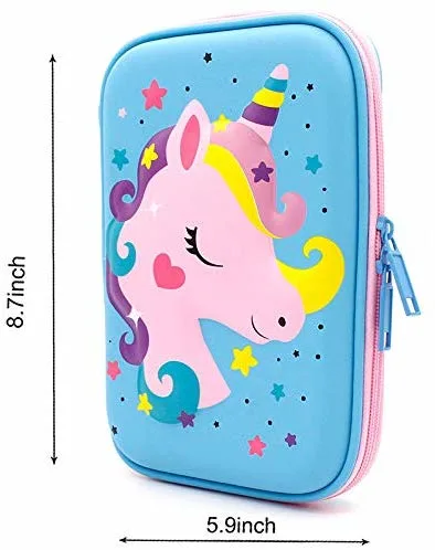 Cute School Stationery Supply Organizer Box Pen Holder for Kids Children Toddlers