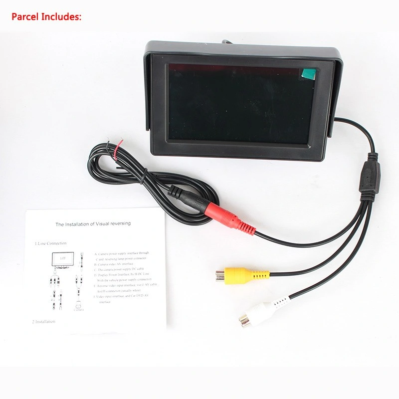 4.3 Inch Car Back Seat LCD CCTV Test Monitor with AV Input