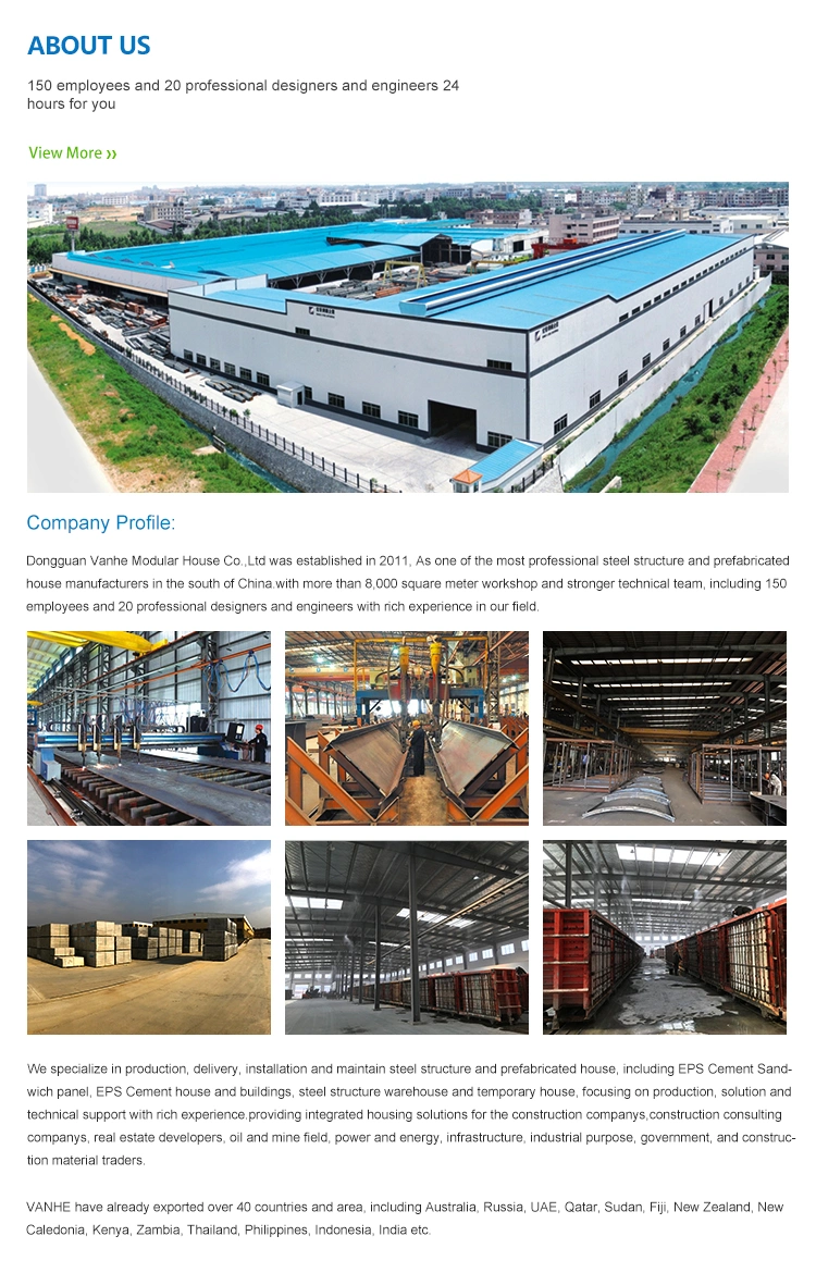 Prefabricated House Sandwich Panel Mobile Temporary K Type Prefabricated House Philippines