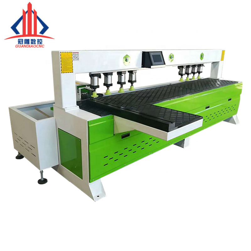 Horizontal CNC Woodworking Laser Side Drilling Machine Wood Boring Machine