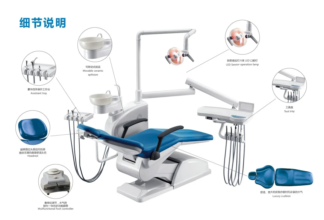 China Dental Unit Ce and ISO Approved Teeth Dental Unit Chair