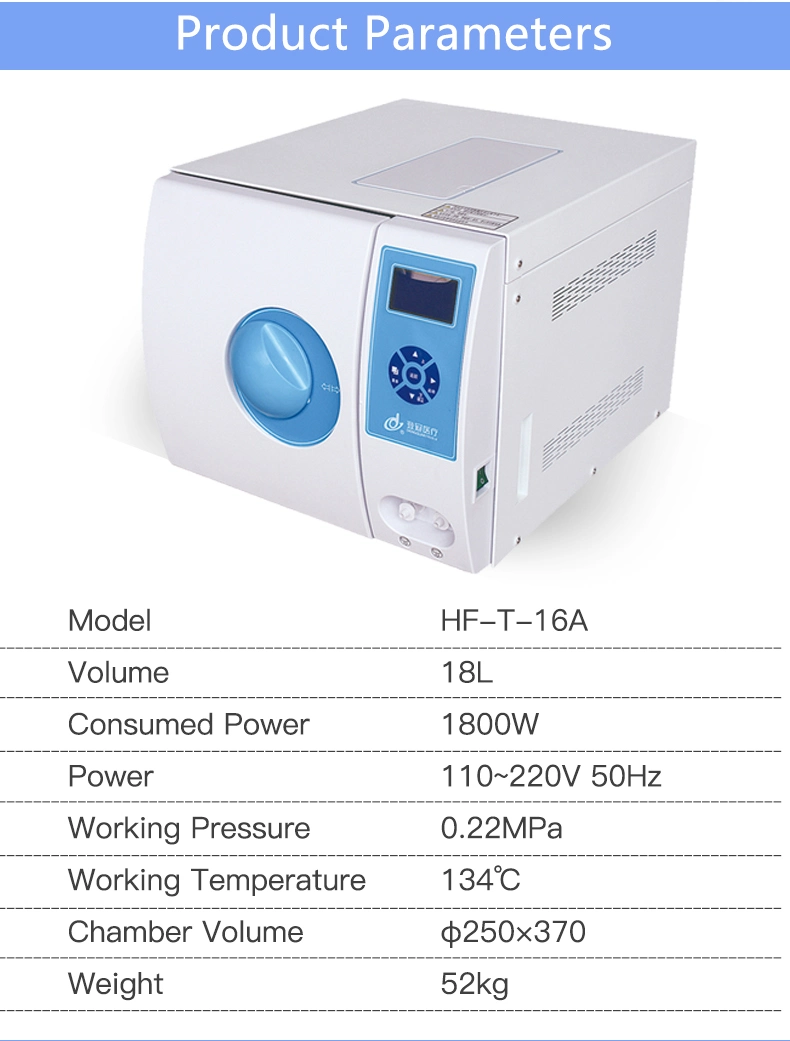 Pressure Steam Sterilization Equipment Dental Use Autoclave Steam Sterilizer Price