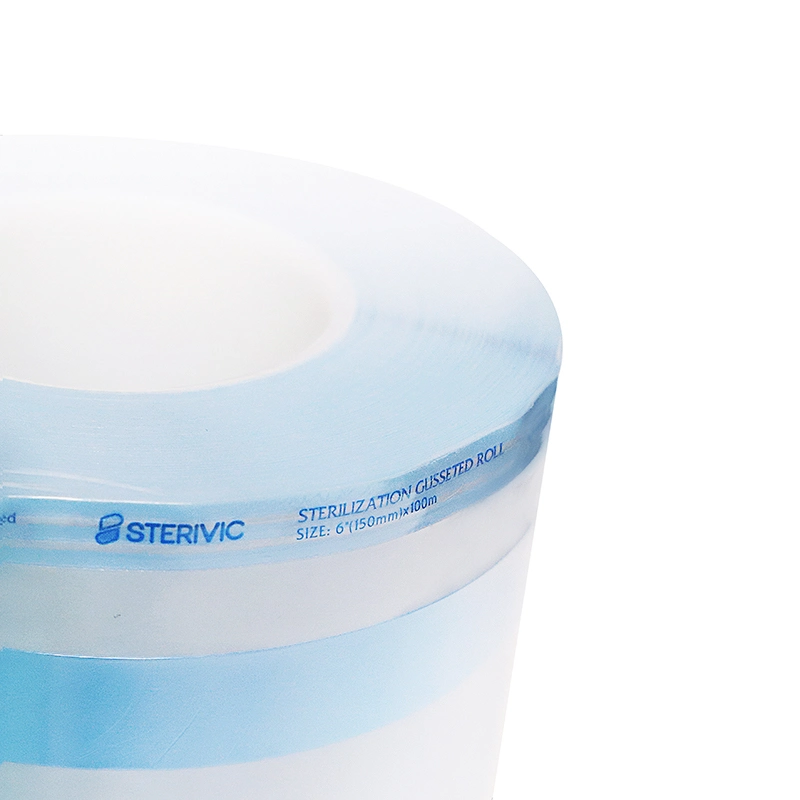 100mm*100m Hot Selling Sterilization Gusseted Roll for Hospitals & Dental Use