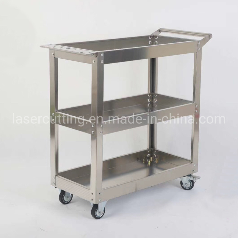 Crash Cart Trolley Stainless Steel, Ss Drug Trolley, Stretcher Trolley and Instrument Trolley