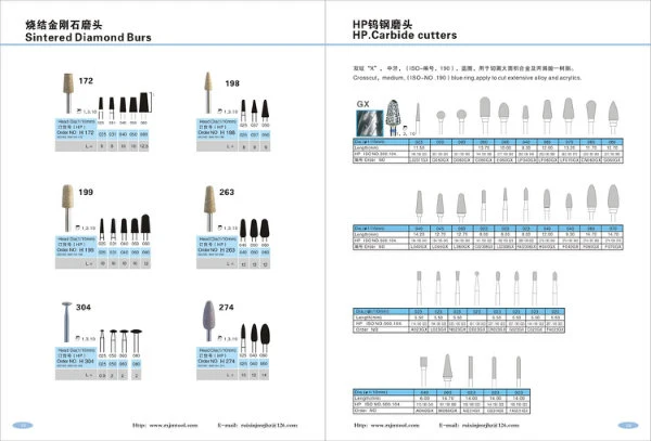 Hot Sale Dental Surgical Instruments Sintered Dental Bur