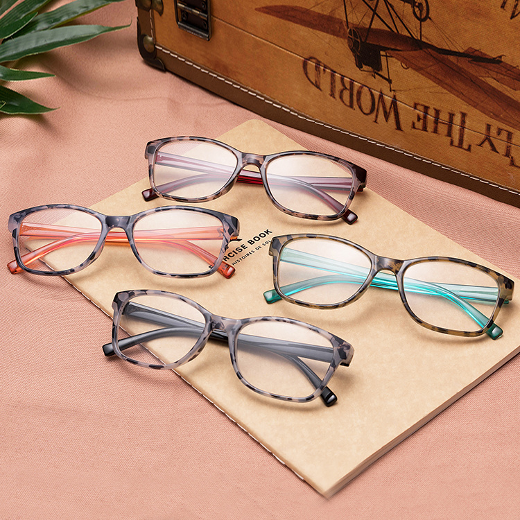 2021 Fashionable Square Shape Reading Glasses with Demi