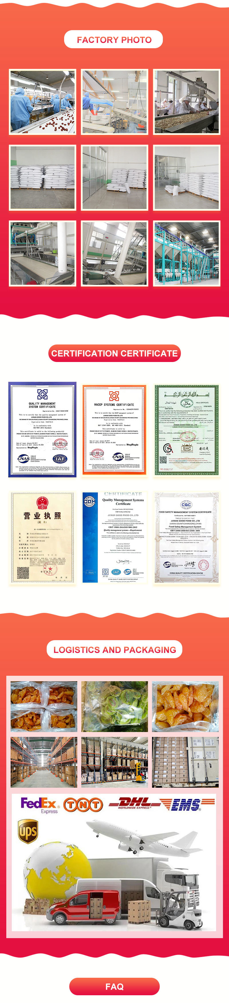 Professional Production All Kinds of Dried Fruits Bulk Quantity Preserved Dehydrated Fruits From China