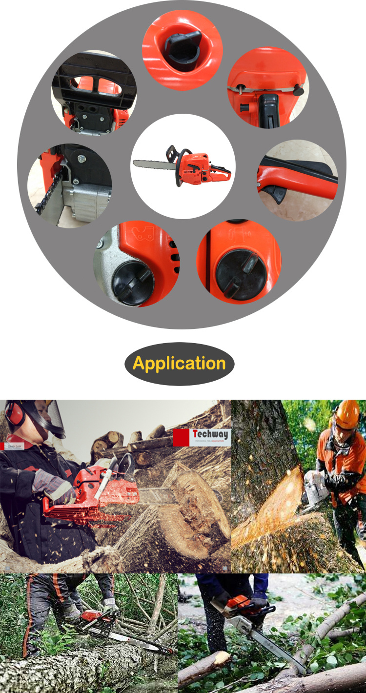 52cc Petrol Chain Saw 2.2kw Chainsaw 5200 with 20inch Bar