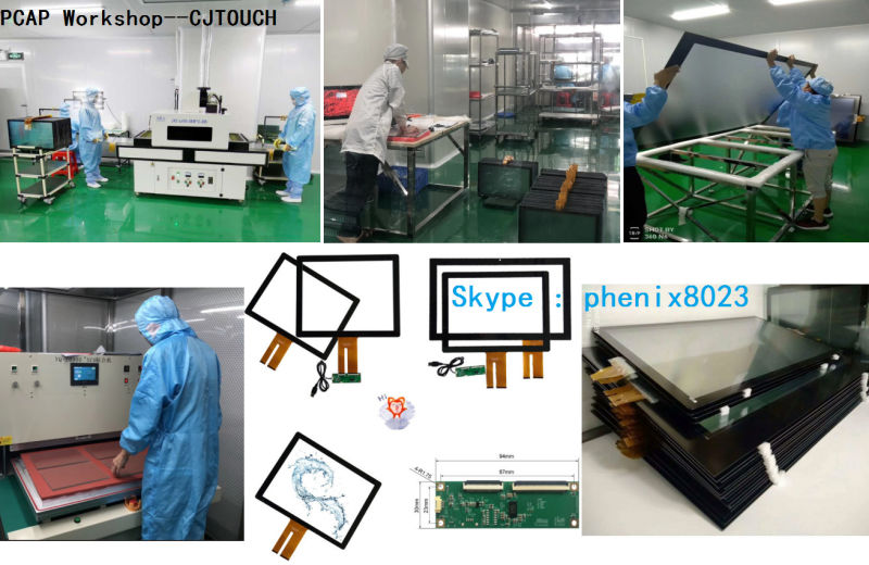 Self Ordering Kiosk Display 10.1inch Monitor Display Touchscreen Panels USB RS232 I2c Pcap Capacitive Glass