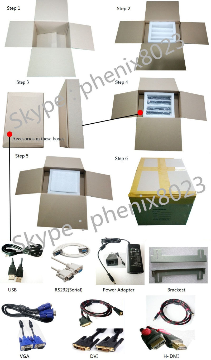 Touchscreen 10.4inch Openframe Wall Infrared Multimedia Interactive 10points USB Monitor LCD Display Kiosk Advertising Signage