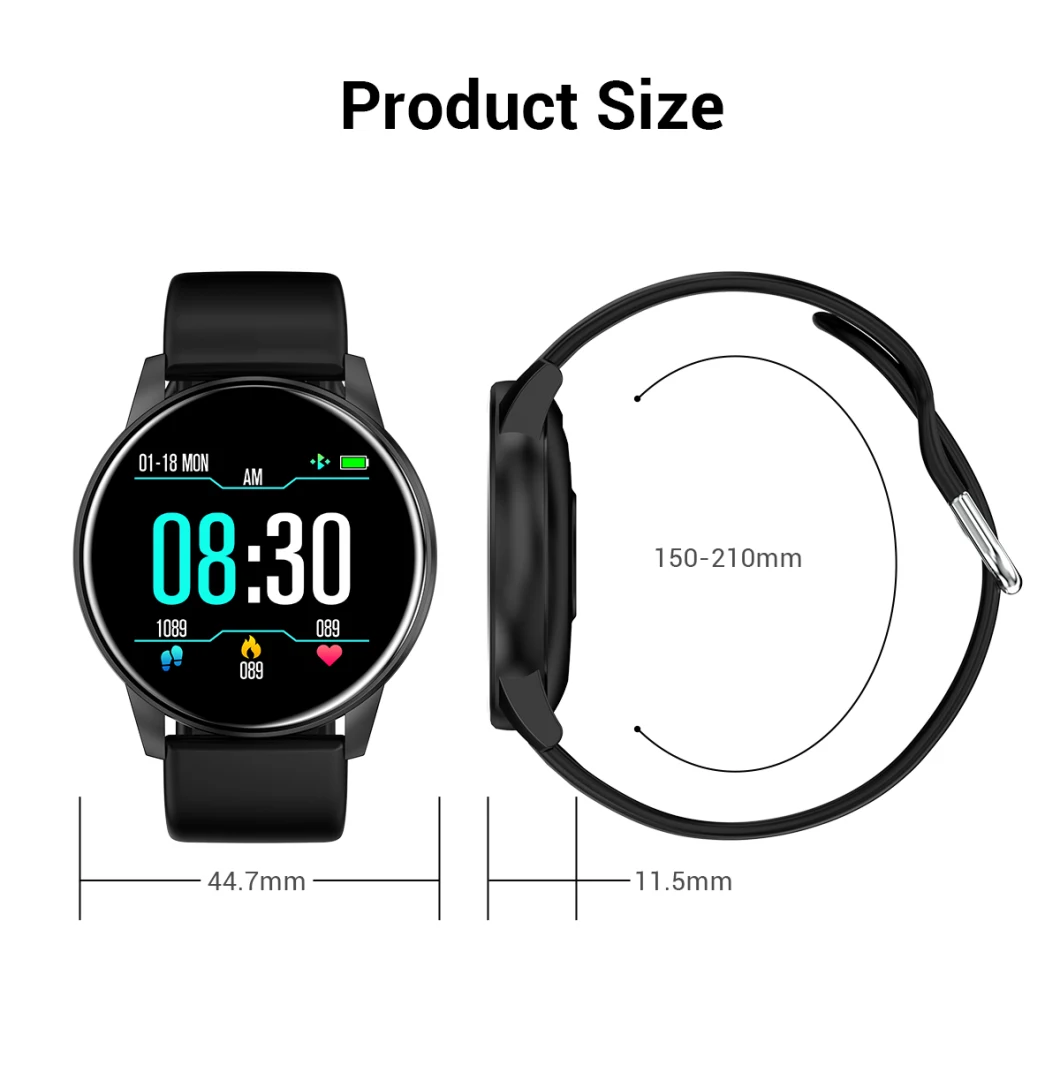 IPS Round Screen Full Touch Android Smart Watch Sleep Monitor Digital Bluetooth 4.0 Smart Watch W17