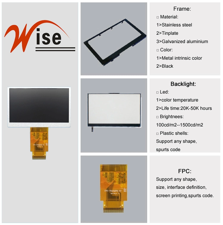 9.0'' 1280*800 Customized Tn/Nw TFT LCD Display/LCD Module/LCD Screen with Rtp