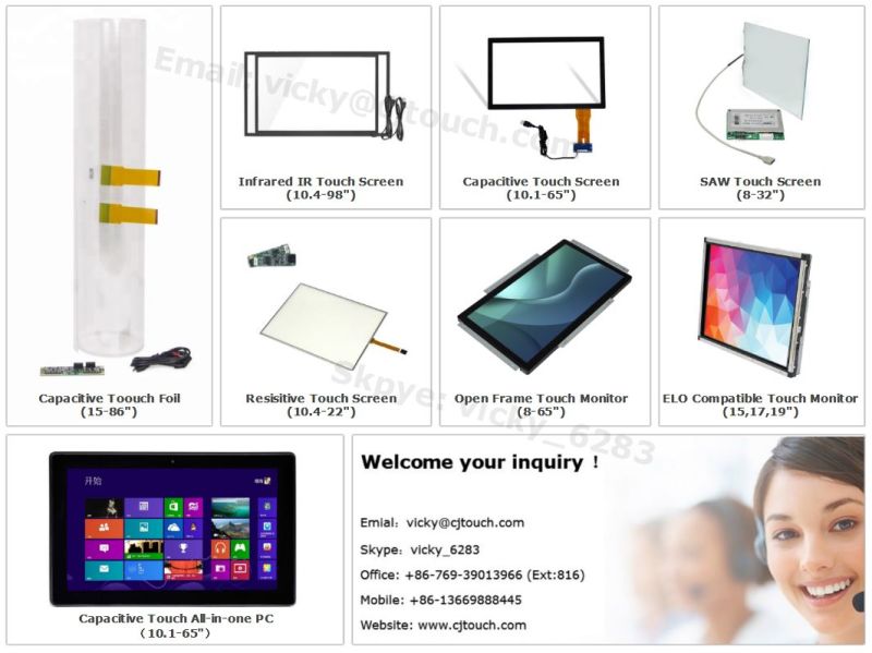 Ce RoHS FCC 23.8 Inch 1920*1080 HD IPS Capacitive Touch Screen Touch Monitor