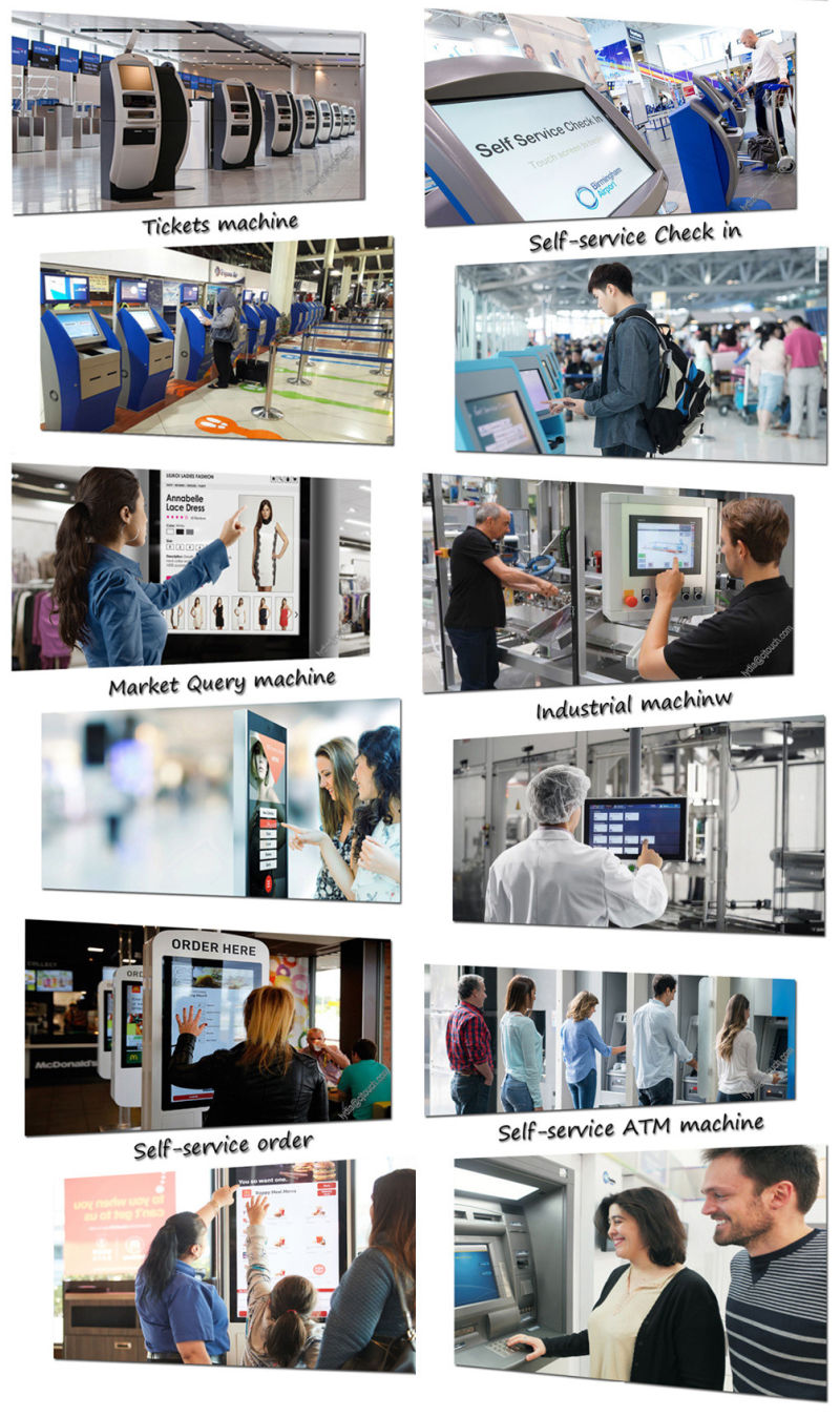 Touchscreen 10.4inch Openframe Wall Infrared Multimedia Interactive 10points USB Monitor LCD Display Kiosk Advertising Signage