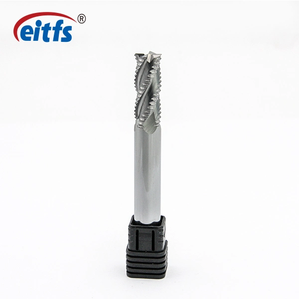 CNC Tungsten Carbide Roughing CNC Lathe Cutting Tools Roughing End Mill 4*12*75